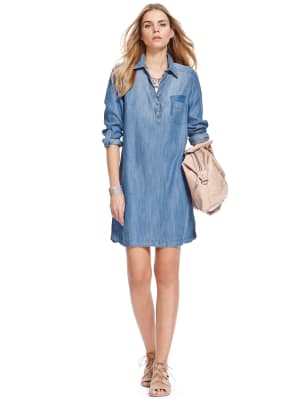 m&s denim shirt dress