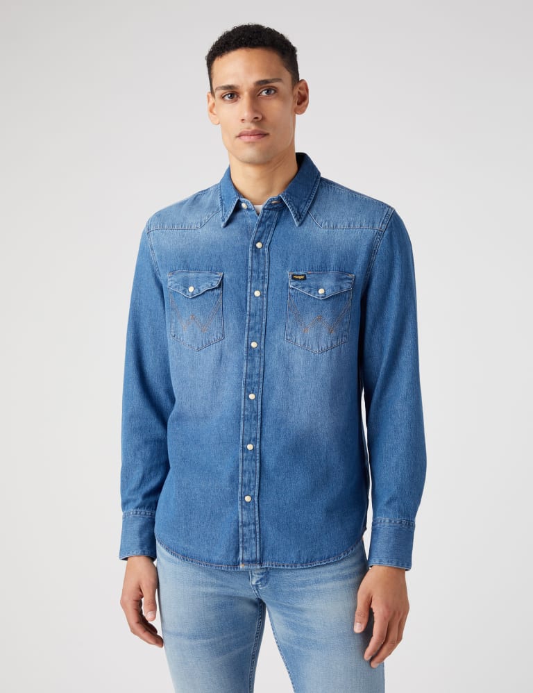 Wrangler denim shirts new arrivals