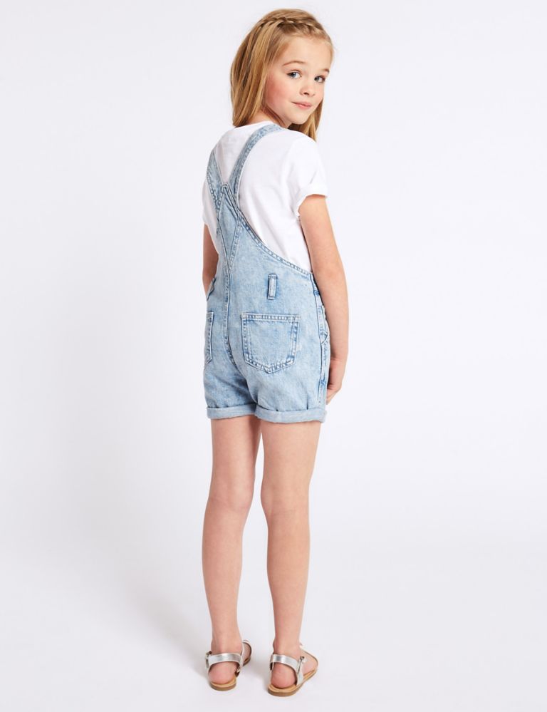 Denim Short Dungarees with Stretch (3-16 Years)
