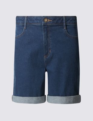 m&s denim shorts
