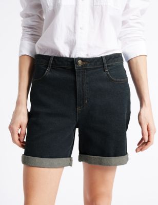 m and s denim shorts