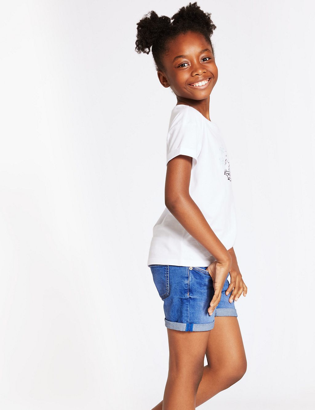 Denim Shorts with Stretch (3-16 Years) 3 of 4