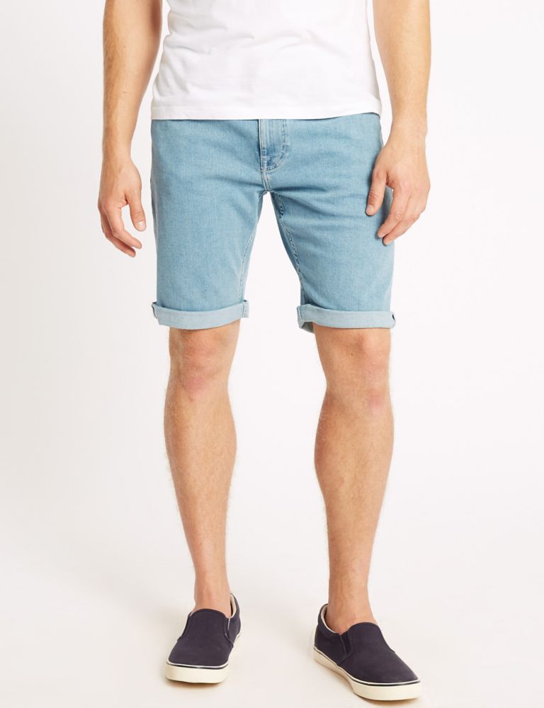 Denim Shorts with Stretch 1 of 4