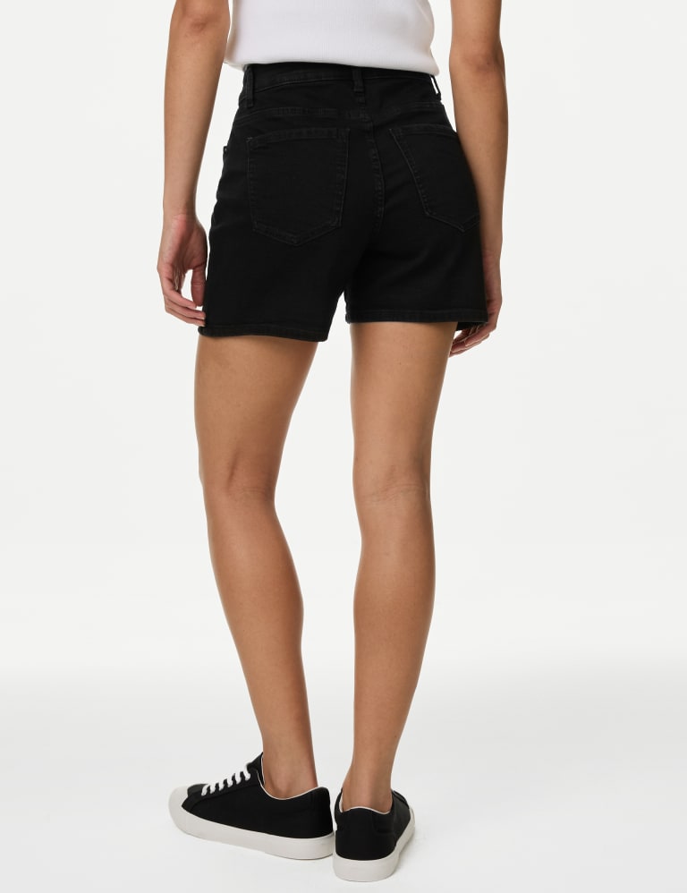 Denim Mom High Waisted Shorts, M&S Collection