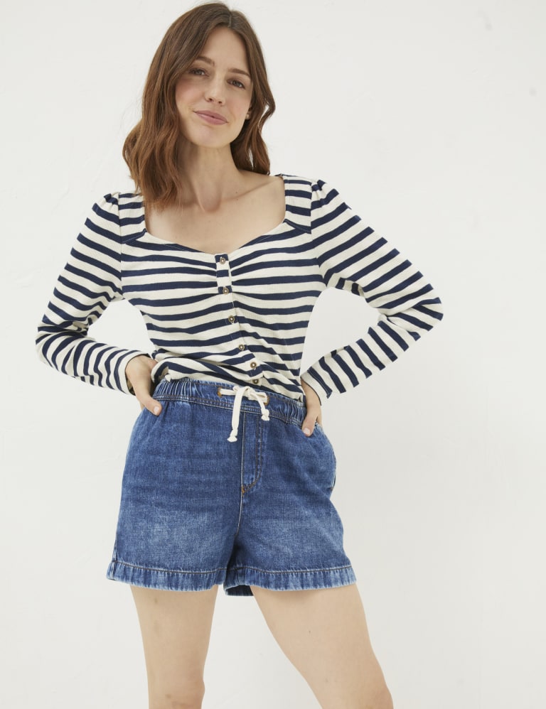 Fatface denim shorts best sale