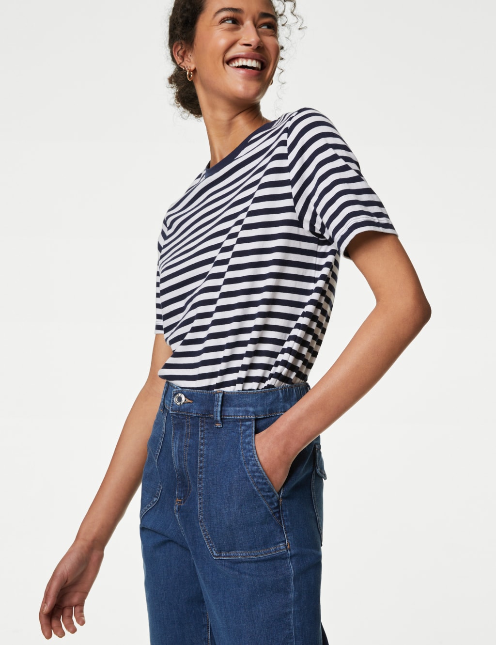 Slim low joggers denim hotsell