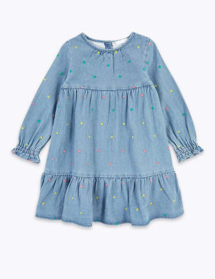 marks and spencer ladies denim dress