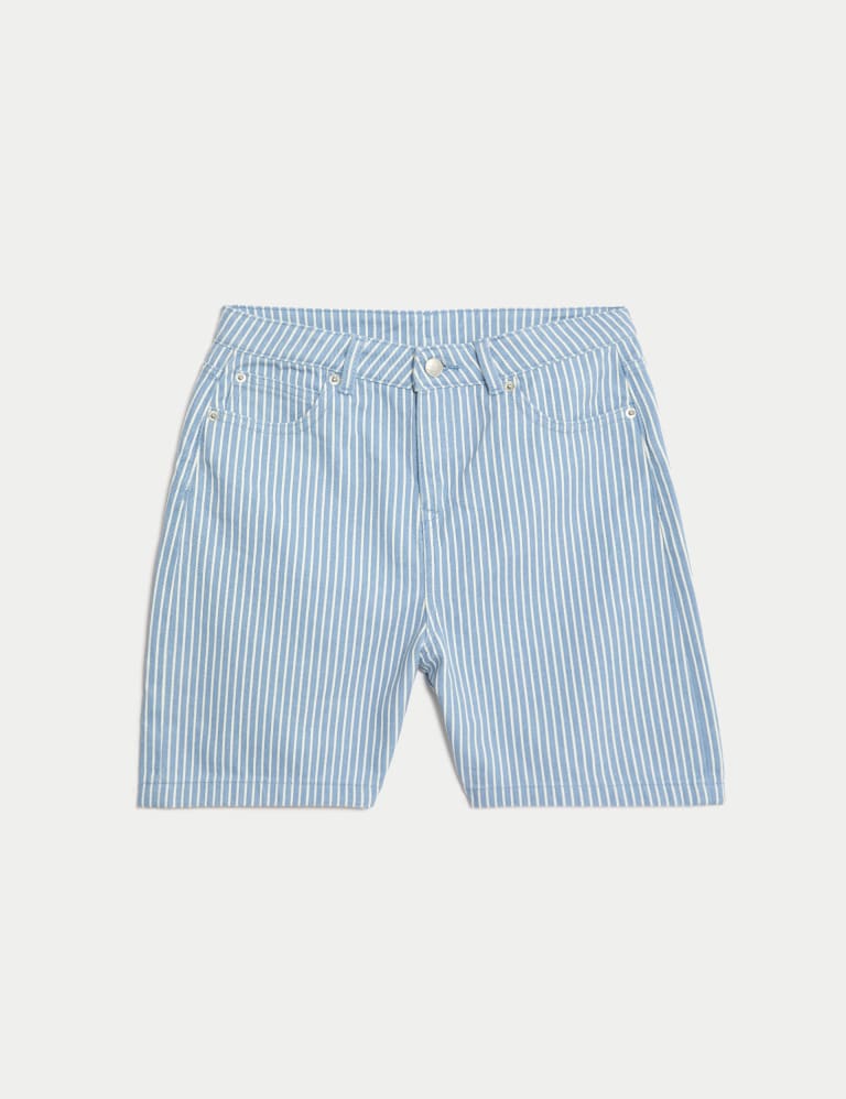 Denim Striped Shorts 6 16 Yrs