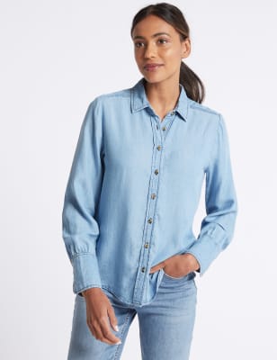 m&s denim shirt ladies