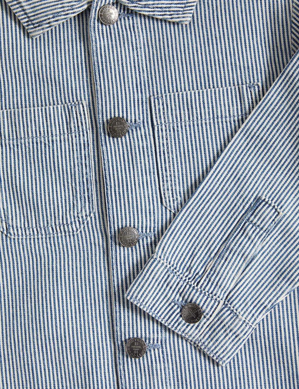 Denim Ticking Stripe Jacket (2-8 Yrs) 5 of 7