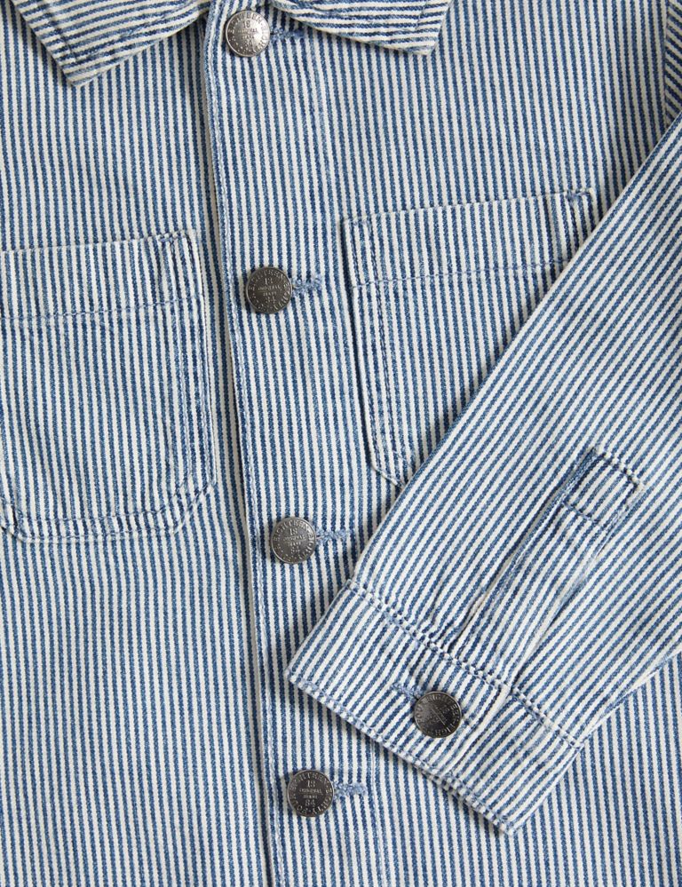 Denim Ticking Stripe Jacket (2-8 Yrs) 7 of 7