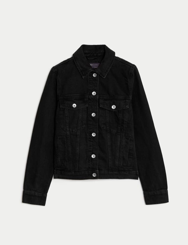 Collarless denim jacket h&m on sale