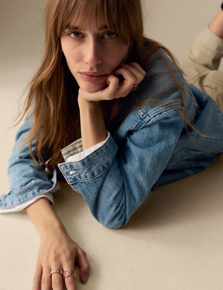 Marks and spencer oversized top denim jacket