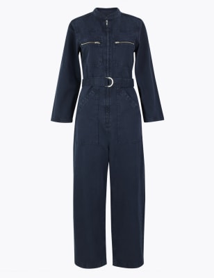 m and s denim boiler suit