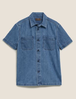 Denim Utility Shirt M&S Collection M&S