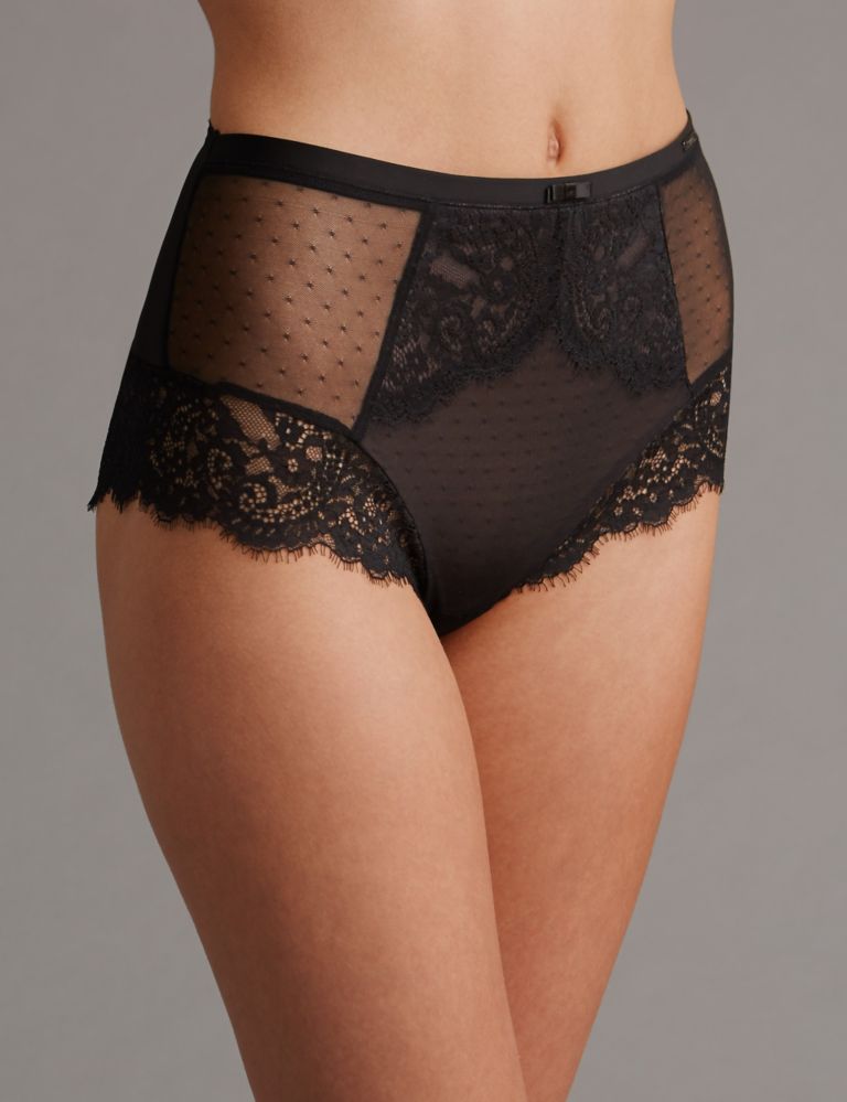 Dentelle Lace High Waist Knickers 1 of 5