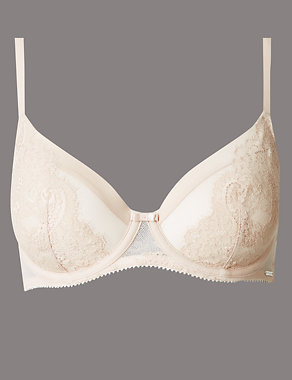 Dentelle Lace Padded Full Cup Bra A-E Image 2 of 4