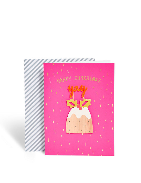 Designer Collection Christmas Pudding Card Image 1 of 2