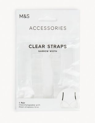 Detachable Clear Bra Straps - Standard Width, M&S Collection