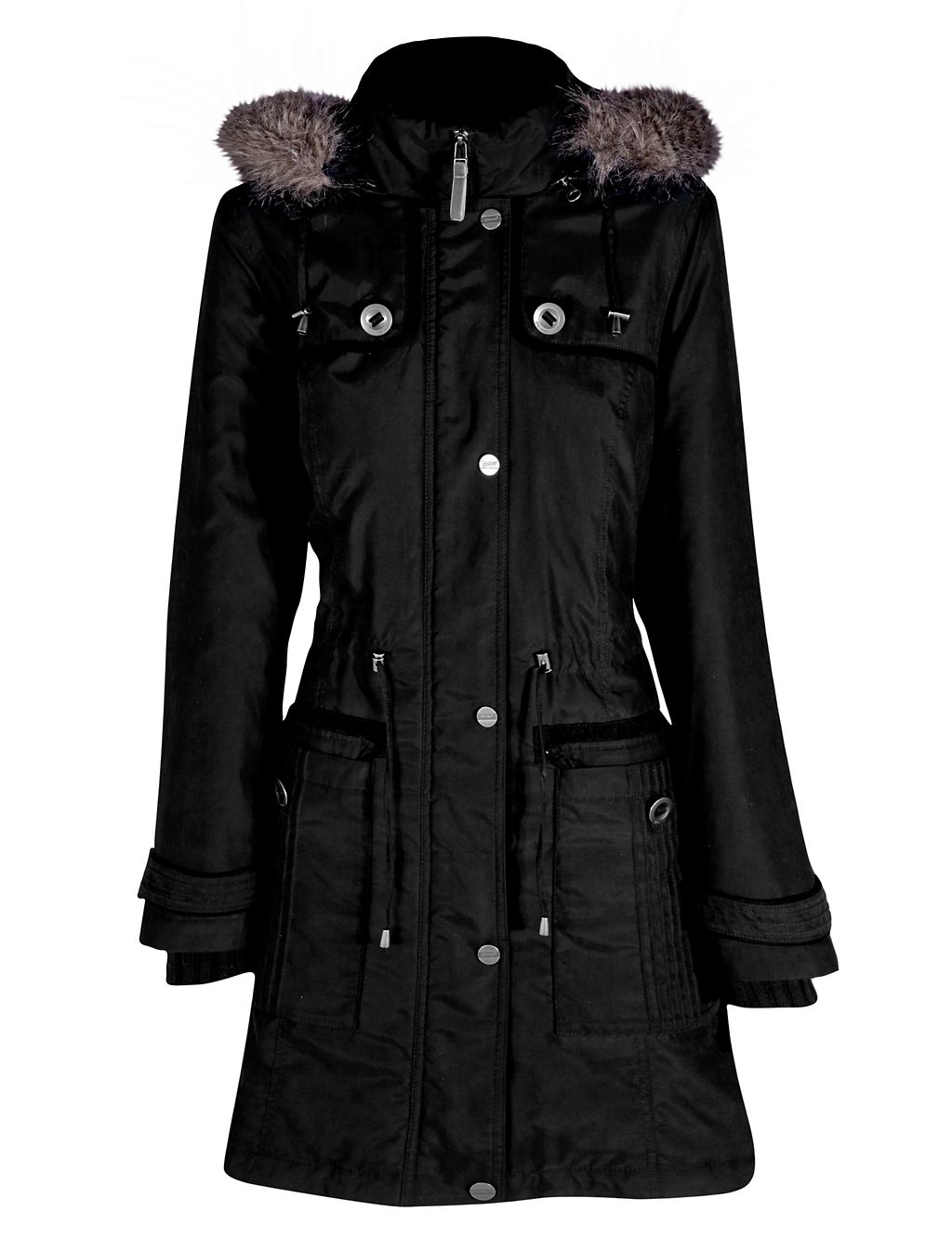 Detachable Hood Faux Fur Trim Parka with Stormwear™ 7 of 8
