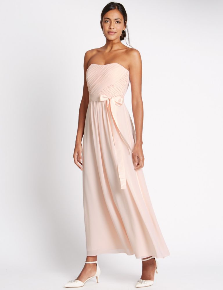 Detachable Straps Pleated Maxi Dress 1 of 6
