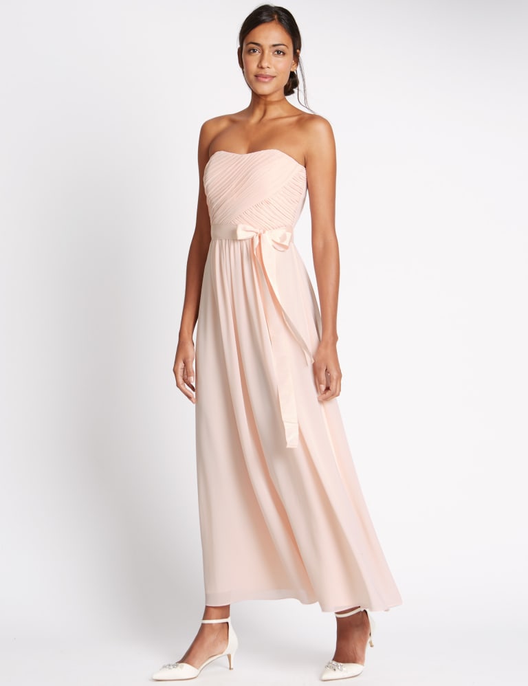 Detachable Straps Pleated Maxi Dress 1 of 6