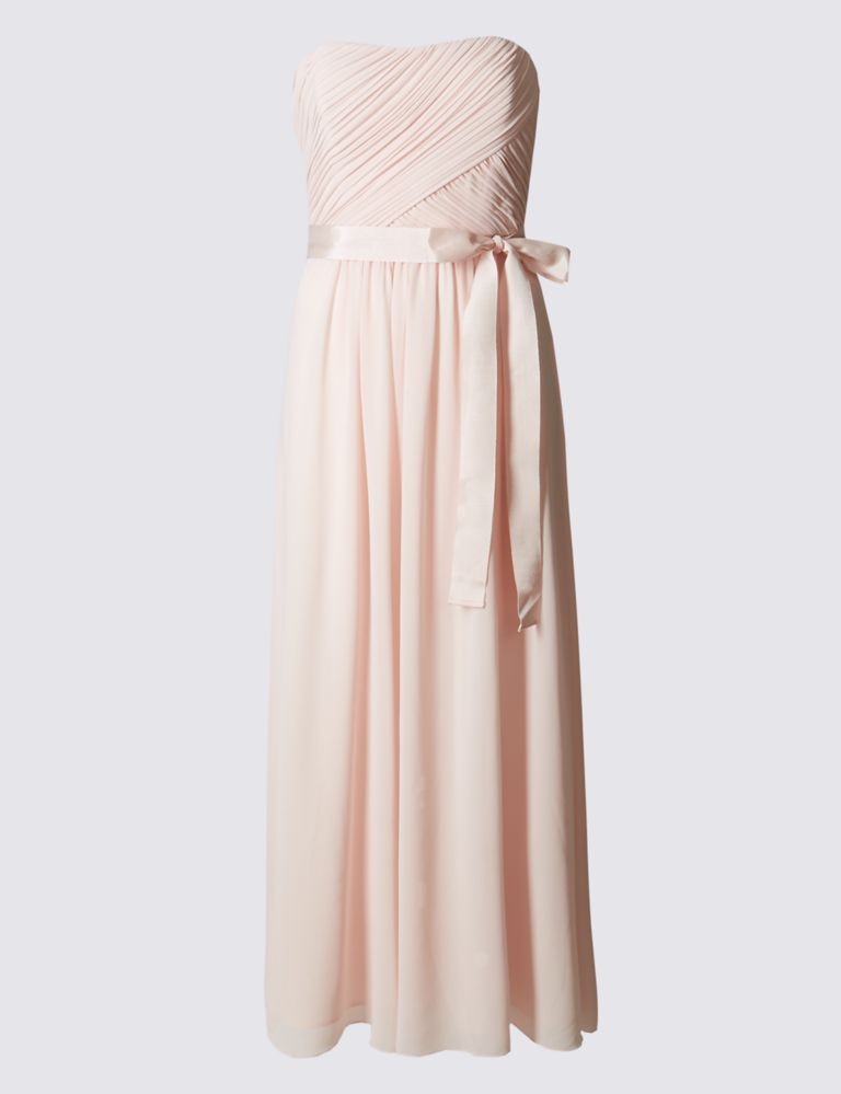 Detachable Straps Pleated Maxi Dress 2 of 6