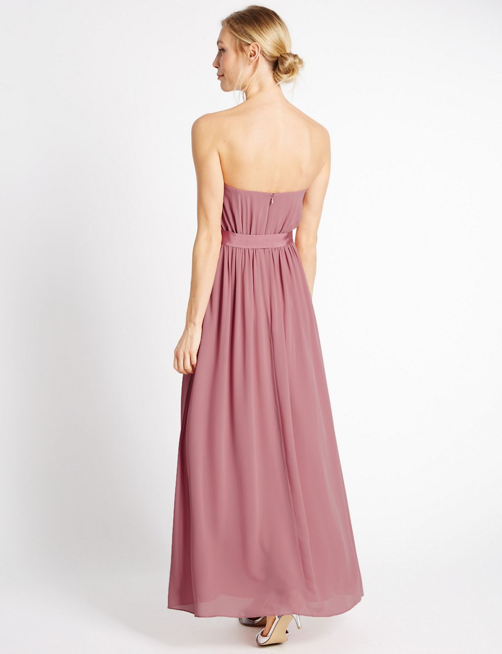 Detachable Straps Pleated Maxi Dress 4 of 5
