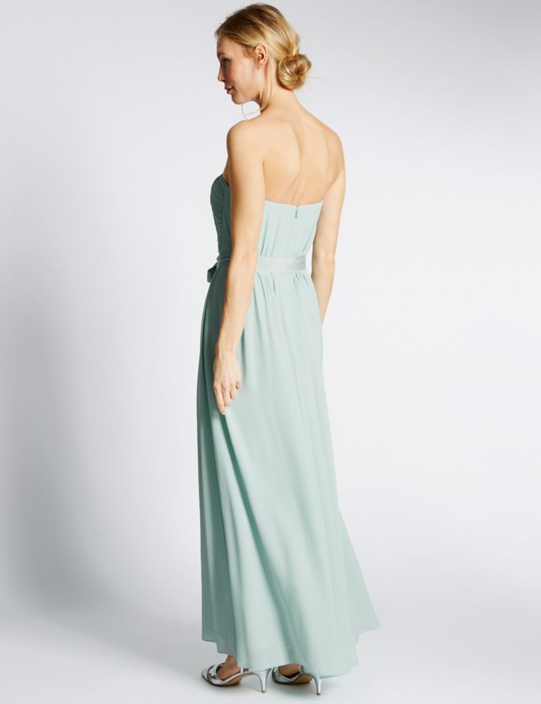 Detachable Straps Pleated Maxi Dress 4 of 5