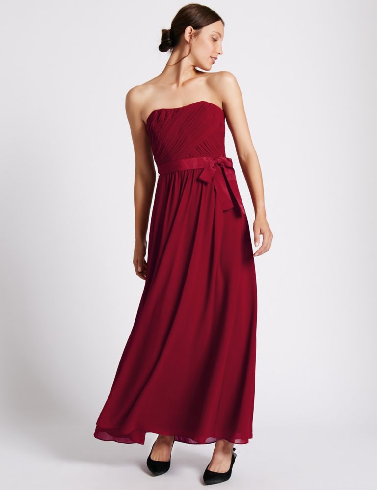 Detachable Straps Pleated Maxi Dress 5 of 6