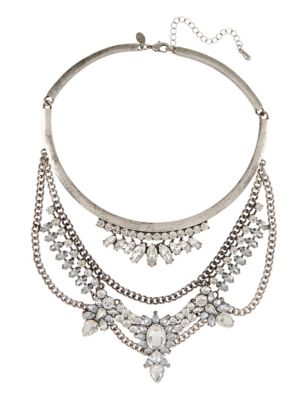 Diamanté & Jewel Collar Necklace | Limited Edition | M&S