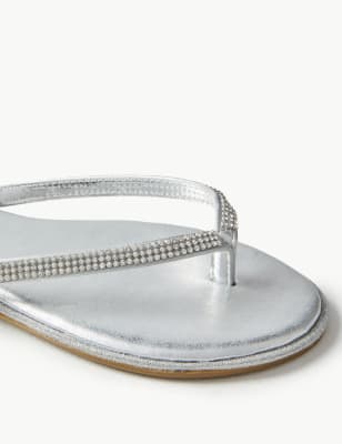 marks and spencer silver sandals