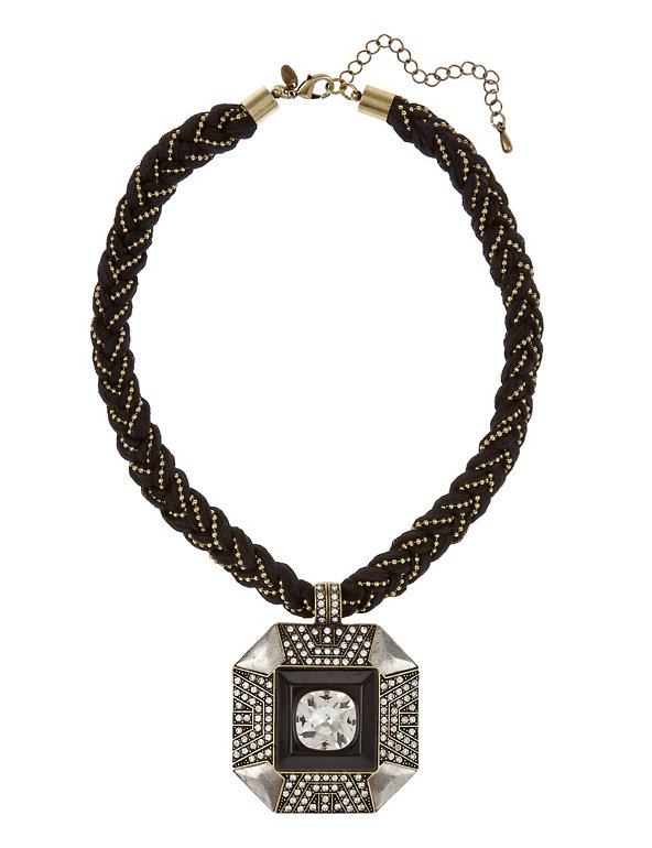 Diamanté Opulent Stone Necklace Image 1 of 1