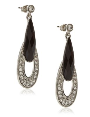 Diamanté Stone Drop Earrings Image 1 of 1