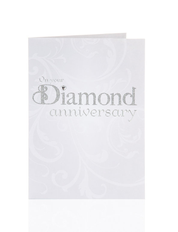 Diamond Anniversary Card Image 1 of 2