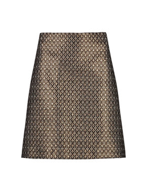 Diamond Jacquard Mini Skirt Image 2 of 4
