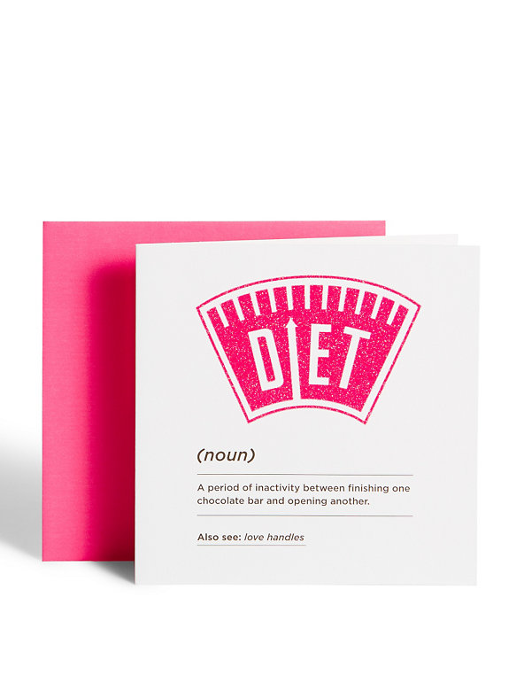 Diet Dictionary Quote Card Image 1 of 2