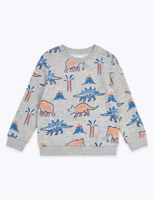 dinosaur print sweatshirt