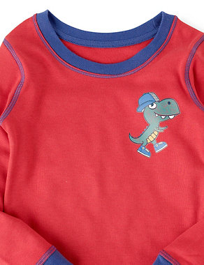 Dinosaur Soft & Cosy Thermal Vest & Trousers Set Image 2 of 3