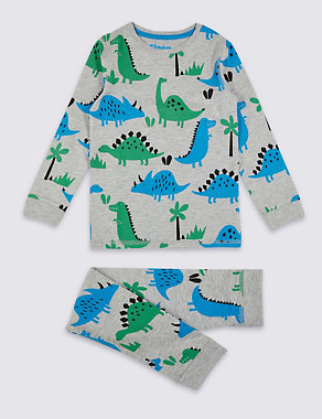 Dinosaurs Print Pyjamas (1-7 Years) Image 2 of 4