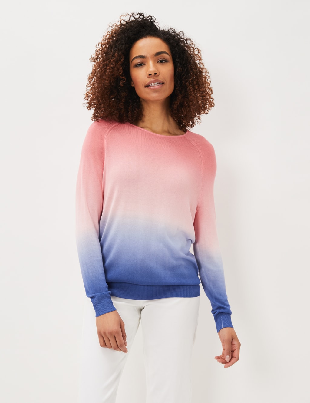 Dip Dye Scoop Neck Jumper Phase Eight M S