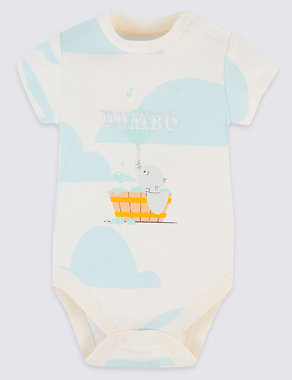 Disney Dumbo™ 3 Pack Pure Cotton Bodysuits Image 2 of 6