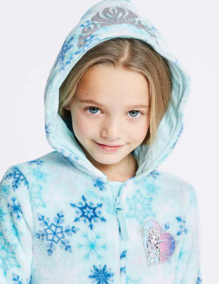 Disney Frozen Elsa Little Girls Fleece Hoodie and Leggings Outfit