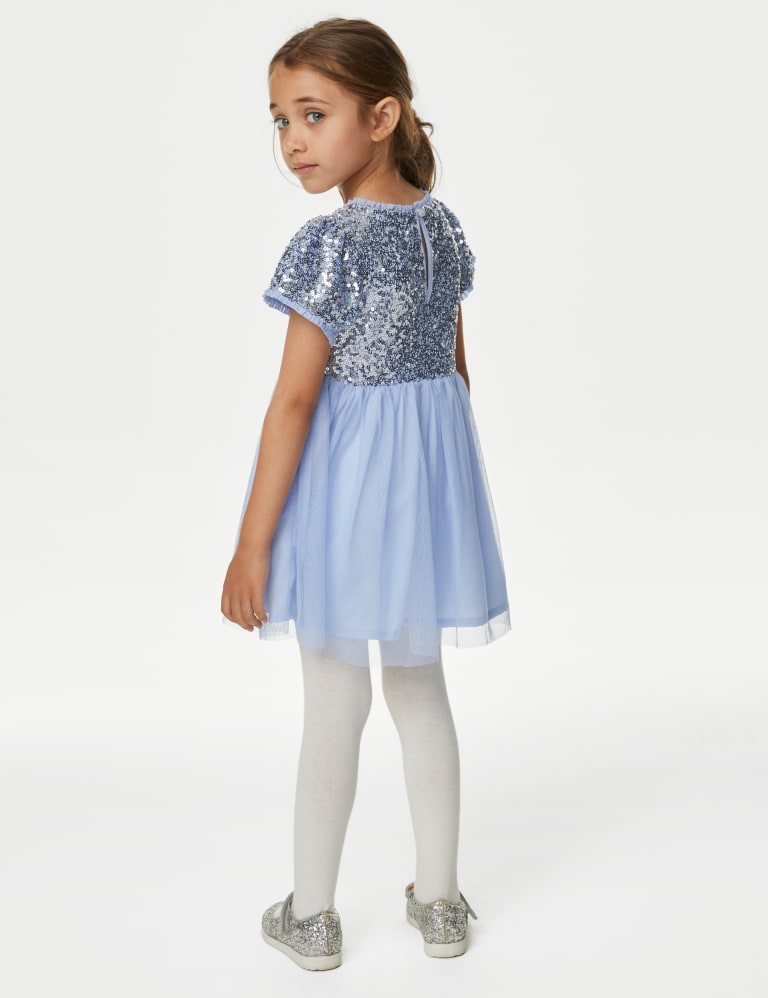 Disney Frozen Sequin Tulle Dress 2 8 Yrs M S Collection M S
