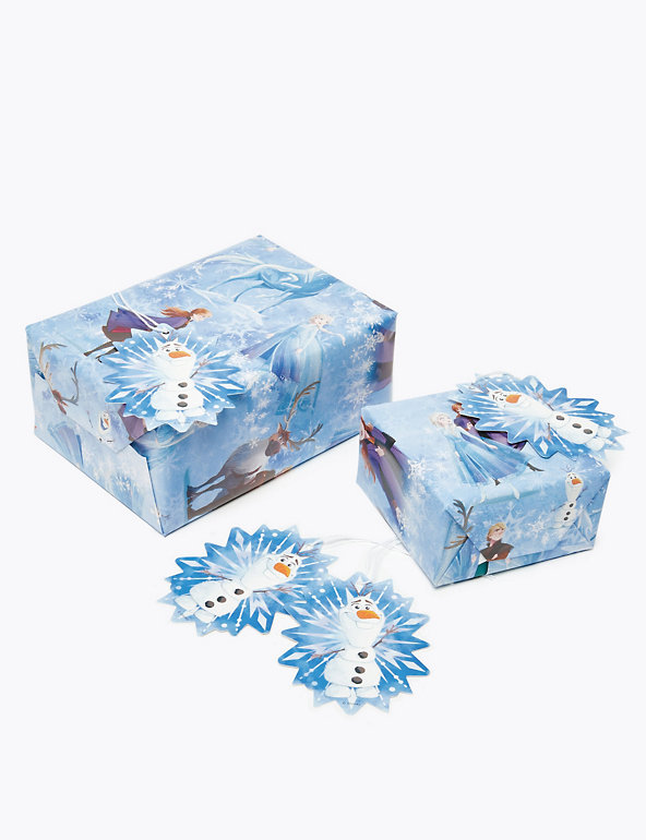 2M x 69cm Quality Genuine Disney Frozen 2 Christmas Gift Wrapping Paper & 3 Tags 