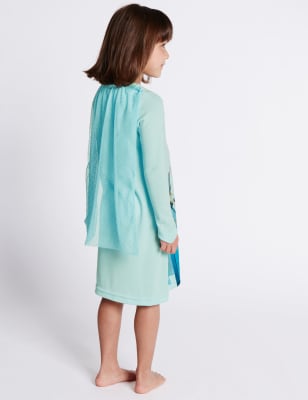 Frozen night dress online with cape