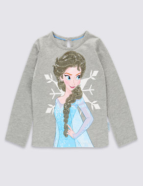 Disney Frozen Elsa Cotton Blend T-shirt (2-10 years) Image 2 of 3