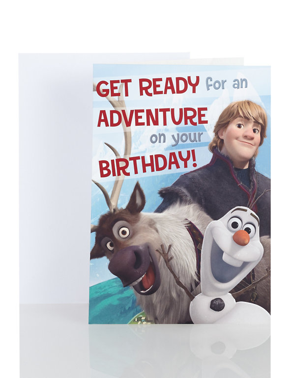 Disney Frozen Olaf & Sven Birthday Card Image 1 of 2