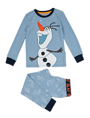 Disney Frozen Olaf Stay Soft Marl Pyjamas (1-6 Years) Image 2 of 3