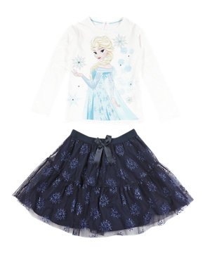 Disney Frozen Top & Skirt Outfit (1-10 Years) Image 2 of 4